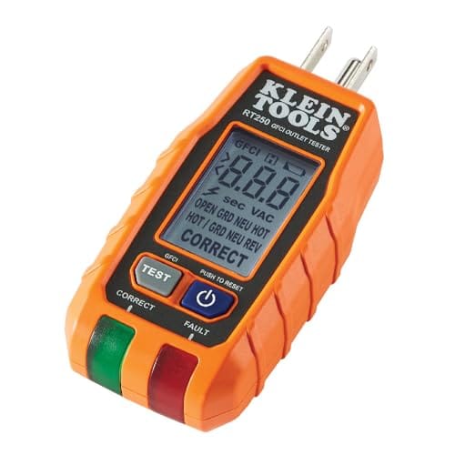 gfci electrical outlet tester with lcd display